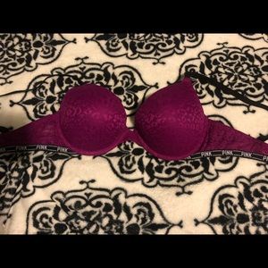 Pink Push Up Bra 34D